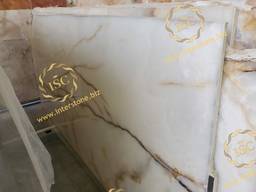 Onyx Bianco White, White Onyx, White and Brown